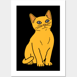 Orange Tabby Cat Posters and Art